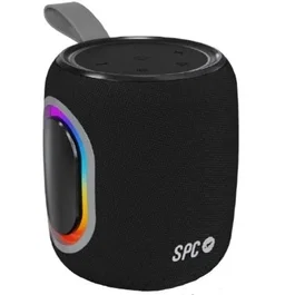 SPC Orbital Spark - Altavoz Bluetooth Portátil 15W, Autonomía 24h, Resistencia al Agua IPX6, Conectividad USB/Jack 3.5mm/TWS, Luz LED - Perfecto para Exteriores y Eventos